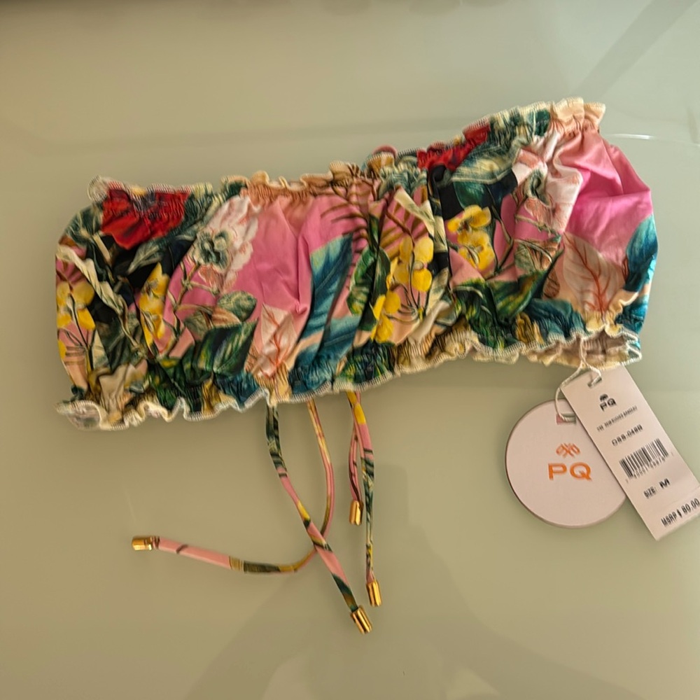 NWT‎ Oasis PQ Ruched Bandeau Top - Picture 9 of 10